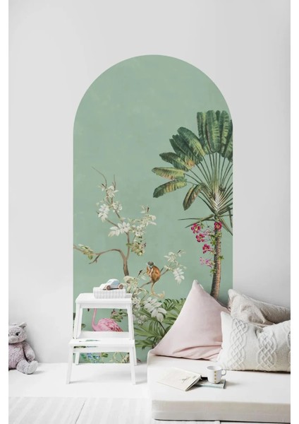 Egzotik Orman Boho Kemer Arch Modern Duvar Sticker modelleri