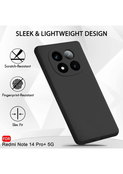 Xiaomi Redmi Note 14 Pro Plus Kılıf Esnek Yumuşak Silikon Tam Koruma Telefon Kılıfı Kapak