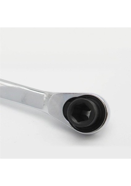 1pc Mini 1/4 Inç Çıft Uçlu Hızlı Soket Cırcır Anahtarı Krom Vanadyum Çelik Saplı Çok Yönlü Tornavida Bit Aracı (Yurt Dışından)