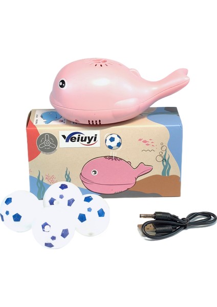 Balina Havaya Yükselme Topu Elektrikli Oyuncak, Pembe (Yurt Dışından)