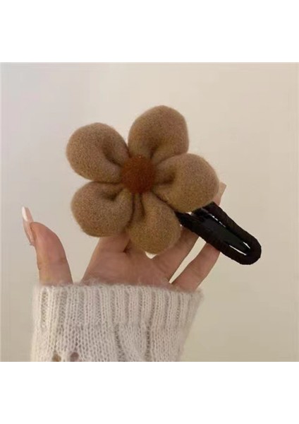 Moda Yeni Peluş Çiçekler Saç Tokası Renkli At Kuyruğu Örgü Kepçe Klip Büyük Ördek Gagası Klip Kız Saç Pençe Klip Bayanlar Klip (Yurt Dışından)