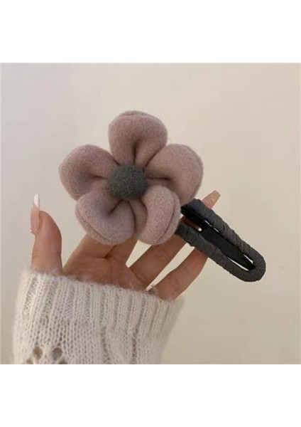 Moda Yeni Peluş Çiçekler Saç Tokası Renkli At Kuyruğu Örgü Kepçe Klip Büyük Ördek Gagası Klip Kız Saç Pençe Klip Bayanlar Klip (Yurt Dışından)