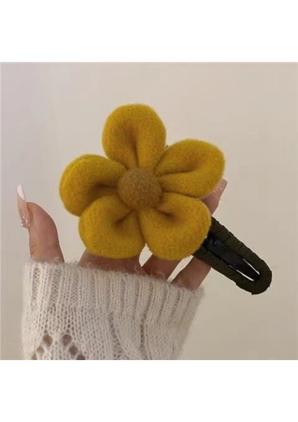 Moda Yeni Peluş Çiçekler Saç Tokası Renkli At Kuyruğu Örgü Kepçe Klip Büyük Ördek Gagası Klip Kız Saç Pençe Klip Bayanlar Klip (Yurt Dışından)