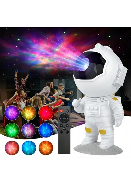 Galaxy Astronot Yıldızlı Projektör Gece Lambası LED Yıldız Gökyüzü Bulutsusu Dekorasyon Yatak Odası Ev Çocuk Doğum Günü Hediyesi (Yurt Dışından) fiyatları