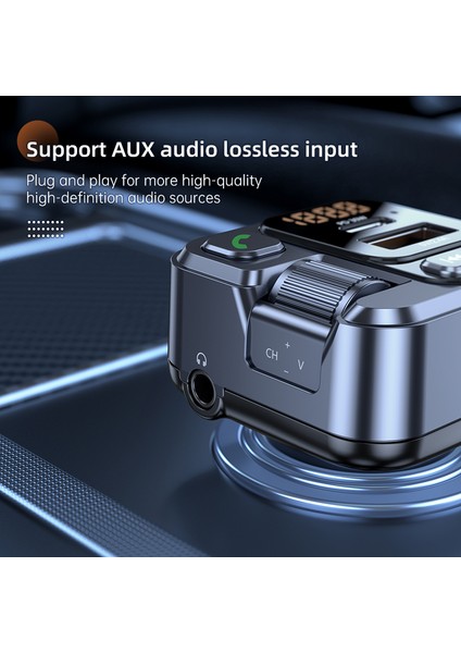 Fm Verici Handsfree Araba Bluetooth 5.1 Mp3 Çalar Stereo Araba Fm Modülatör PD30W Hızlı Araç Şarj Aux Bluetooth Adaptörü (Yurt Dışından) fırsatları