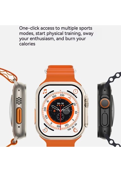 I9 Ultra Max Akıllı Saat Oyunları Sağlık Monitörü Erkek Kadın Bluetooth Çağrı Spor Fitness Takipçisi (Yurt Dışından)