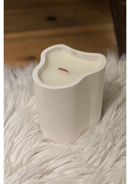 Özel Tasarım Dekoratif Doğal Taş Handmade Home Mum %100 Sowax Vanilya fırsatları