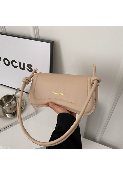 Basit Dokulu Koltuk Altı Çantası Kadın Çok Yönlü Moda Omuz Crossbody Çanta (Yurt Dışından)