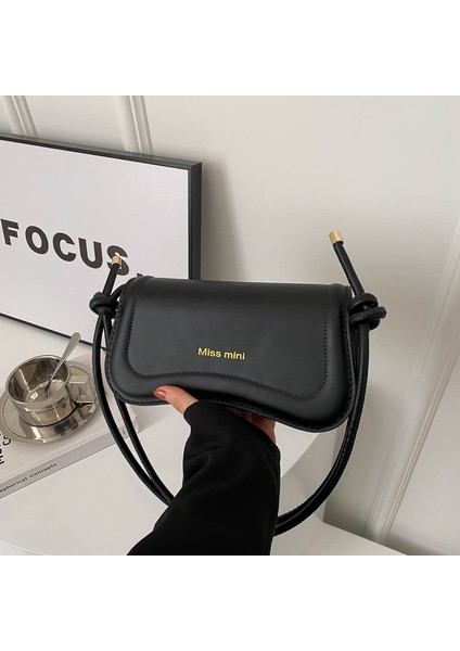 Basit Dokulu Koltuk Altı Çantası Kadın Çok Yönlü Moda Omuz Crossbody Çanta (Yurt Dışından)