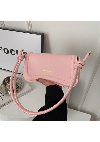 Basit Dokulu Koltuk Altı Çantası Kadın Çok Yönlü Moda Omuz Crossbody Çanta (Yurt Dışından)