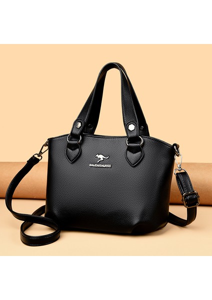 Çanta Moda Anne Sebze Sepeti Çanta Basit Kore Tarzı Trendy Bir Omuz Messenger Çanta Büyük Kapasiteli (Yurt Dışından)
