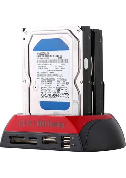 Hepsi Bir Arada Çift 2,5 Inç/3,5 Inç Sata/ıde HDD Bağlantı Istasyonu (Yurt Dışından)