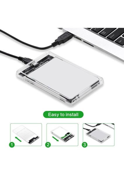 2,5 Inç Sata'dan USB 3.1 Gen 2'ye Taşınabilir Muhafaza (Yurt Dışından)