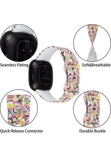 Fit Versa 3 Ing Kordonlu Saat Için (Yurt Dışından)