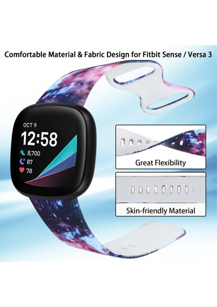 Fit Versa 3 Ing Kordonlu Saat Için (Yurt Dışından)