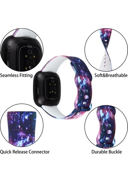 Fit Versa 3 Ing Kordonlu Saat Için (Yurt Dışından)