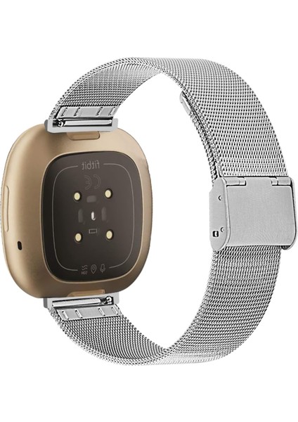 Fit Versa 3 / Sense Için Metal Saat Kordonu (Yurt Dışından)