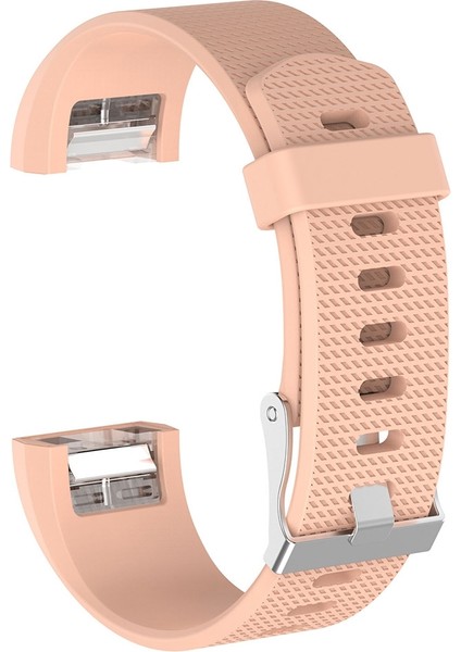 For Fit Charge 2 Tokalı Ortak Dokulu Silikon Saat Bandı, Beden: S(Beyaz) (Yurt Dışından)