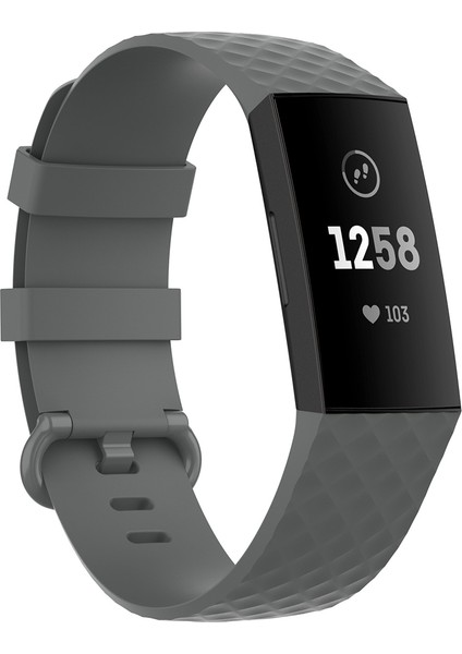 Fit Charge 4 / Charge 3 / Charge 3 Se Için 18MM Gümüş Renk Tokalı Tpu Bilek Kayışı Watch Band, Boyut: L (Zeytin Yeşili) (Yurt Dışından)