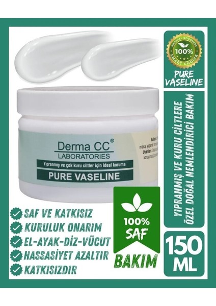 Derma cc Sensitive Pure Katkısız Saf Vazelin 150 ml