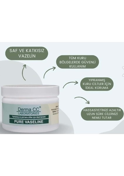 Derma cc Sensitive Pure Katkısız Saf Vazelin 150 ml