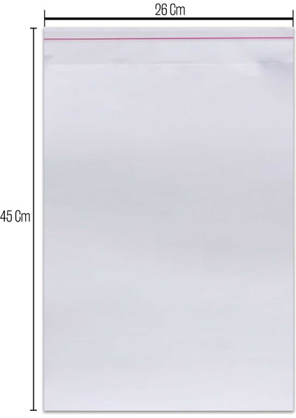 26*45 Bantlı Opp (Parlak-Şeffaf) Jelatin 100 Adet