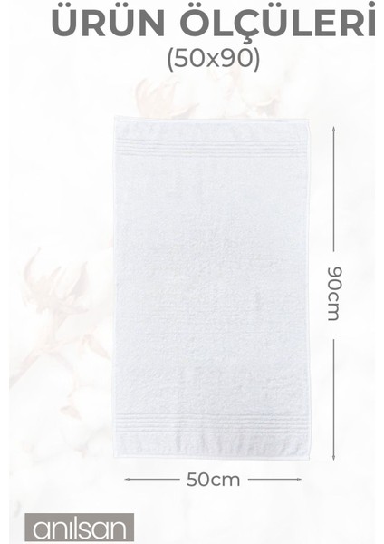 2'li Beyaz El Havlusu - 50 x 90 cm , 180GR, Pamuk, Spa ve Otel Havlusu, Günlük Kullanıma Uygun fırsatları