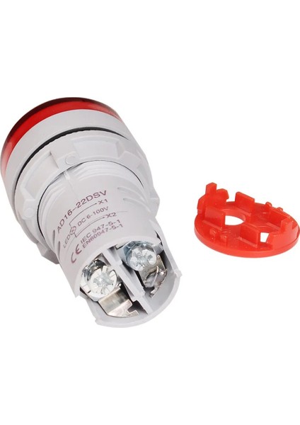 AD22-22V-DC 22 mm Dijital Voltmetre 5-60V Dc Kırmızı