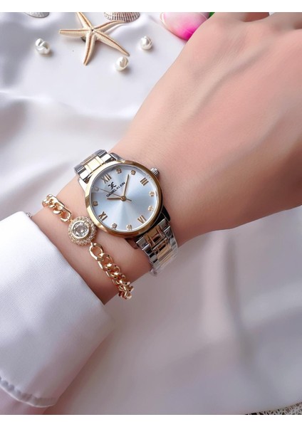 Çelik Kordon ve Deri Kordonlu 30 mt Suya Dayanıklı Kadın Kol Saati 13773X3 modelleri