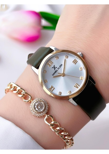 Çelik Kordon ve Deri Kordonlu 30 mt Suya Dayanıklı Kadın Kol Saati 13773X3 indirimleri