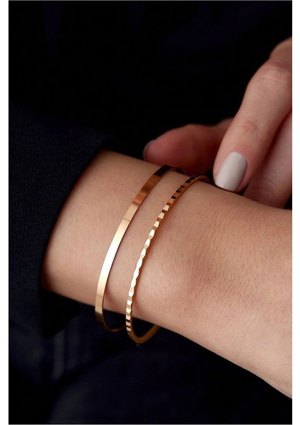 14 K Rose Gold Kaplama 925 Ayar Gümüş 19 No Ajda Bilezik fiyatları