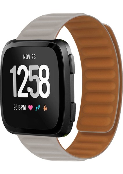 Fitbit Versa 4/3 / Sense 2 Için Silikon Manyetik Saat Kayışı (Yurt Dışından)