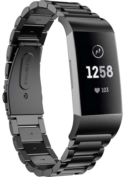 Fit Charge 4 Için Paslanmaz Ste Watch Saat Kayışı (Yurt Dışından)