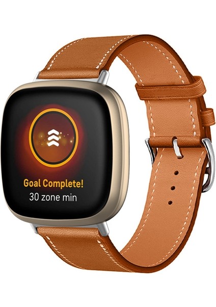Fitbit Versa 4 / Sense 2 Için Deri Saat Kayışı (Yurt Dışından)