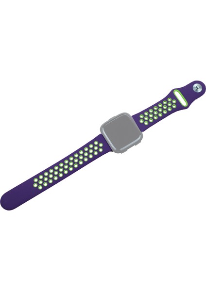 Fit Versa 3 Için Iki Renkli Silikon Saat Kayışı (Yurt Dışından)