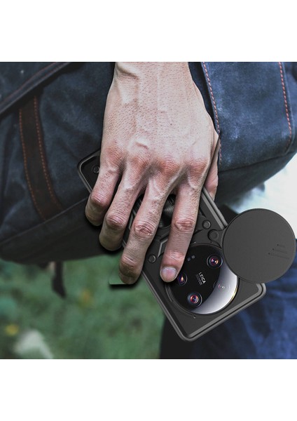 Xiaomi Mi 13 Ultra Kılıf Magnetik Standlı Kamera Korumalı Sürgülü Vega Kapak indirimleri