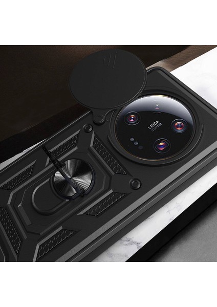 Xiaomi Mi 13 Ultra Kılıf Magnetik Standlı Kamera Korumalı Sürgülü Vega Kapak fırsatları
