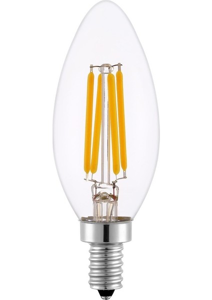 Rustik Edison Tip Flamanlı LED Ampul Gün Işığı 4W 3200K E14