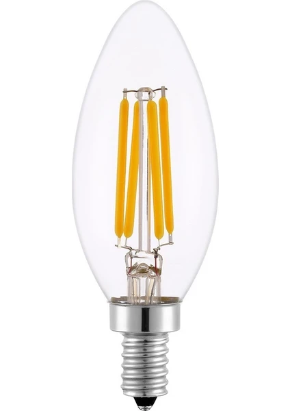 Rustik Edison Tip Flamanlı LED Ampul Gün Işığı 4W 3200K E14