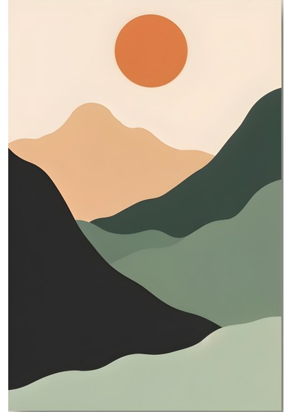 Matisse - Boho - Art Deco - Soyut - Doğa ( 3 Lü Çerçevesiz ) Poster - Afiş - Tablo KR2C01149/
