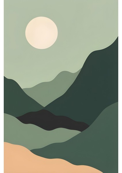 Matisse - Boho - Art Deco - Soyut - Doğa ( 3 Lü Çerçevesiz ) Poster - Afiş - Tablo KR2C01149/
