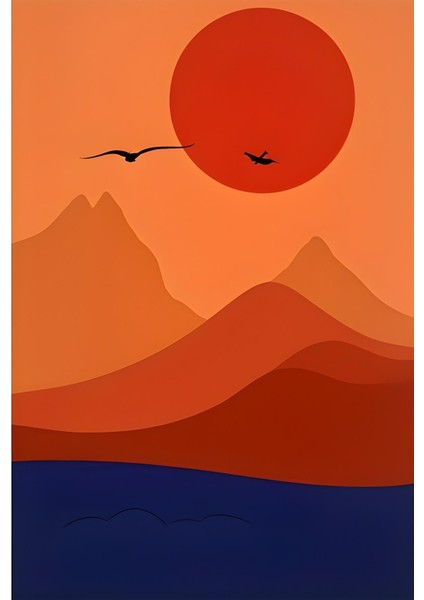 Matisse - Boho - Art Deco - Soyut - Doğa ( 3 Lü Çerçevesiz ) Poster - Afiş - Tablo KR2C01226/