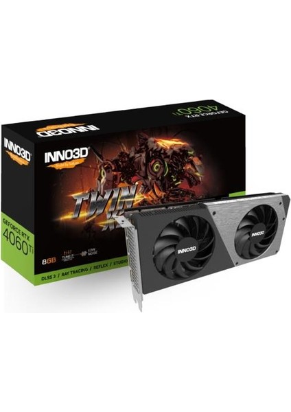 INNO3D Ekran Kartı 8gb RTX4060TI Twın X2 Gddr6 128BIT 3xdp Hdmı