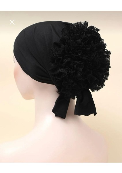 3 Lü Fırfırlı Dikişli Bone Siyah modelleri