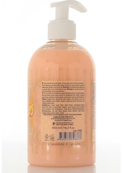Kind To Skin Bambu Özlü E Vitaminli Nemlendirici Sıvı El Sabunu-480 ml