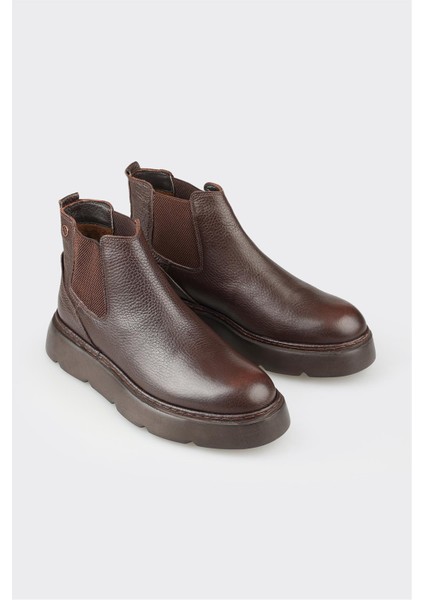 Kahve Deri Erkek Günlük Bot fiyatları