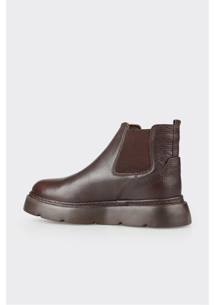 Kahve Deri Erkek Günlük Bot modelleri