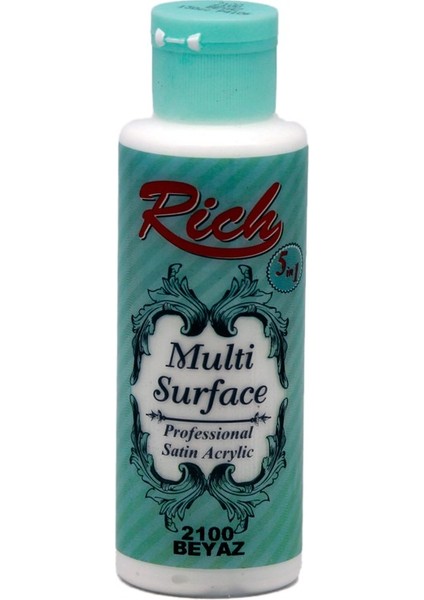 Multi Surface 120 cc Beyaz 2100 Akrilik Boya