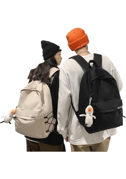 Basit Büyük Kapasiteli Seyahat Sırt Çantası Öğrenci Okul Çantası (Yurt Dışından)