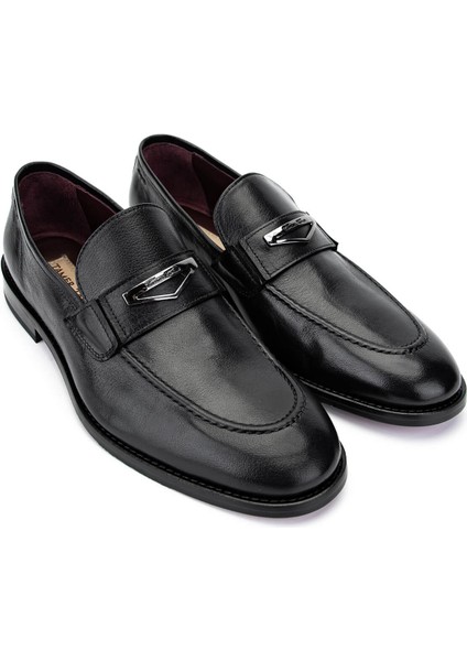 Erkek Deri Siyah Loafer Ayakkabı 1016 365 Erk Ayk SK24-25 Sıyah fiyatları